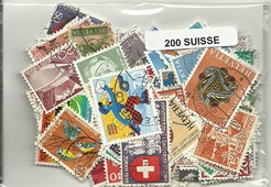 200 timbres de Suisse