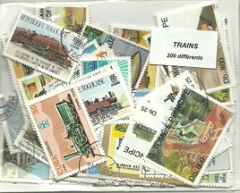 200 timbres thematique "trains"