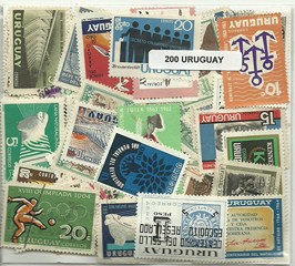 200 timbres d'Uruguay