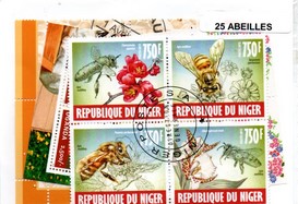 25 timbres thematique " abeilles "