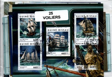 25 blocs thematique " bateaux - voiliers "