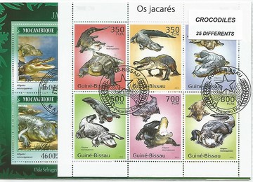 25 timbres thematique " Crocodiles"