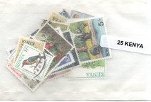 25 timbres du Kenya