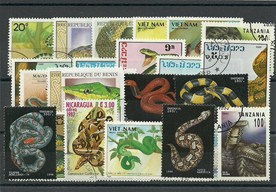 25  timbres thematique " Reptiles"