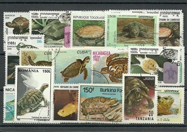 25  timbres thematique " Tortues"