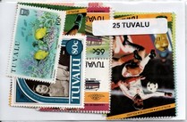25 timbres des Iles Tuvalu