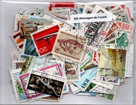 300 timbres d'Allemagne de l'Ouest