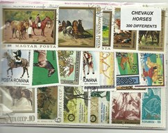 300 timbres thematique "Chevaux"
