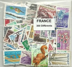 300  timbres de france différents