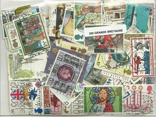 300 timbres de Grande Bretagne