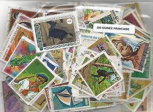 300  timbres de la Guinée Francaise