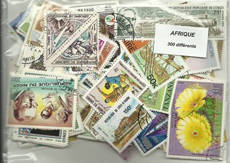 300  timbres d'Afrique
