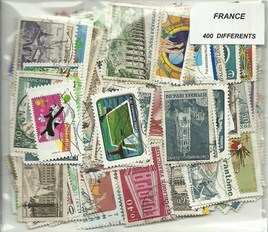 400  timbres de france différents