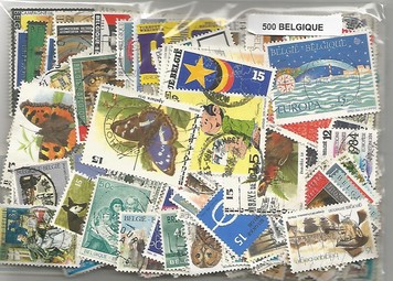 500 timbres de belgique