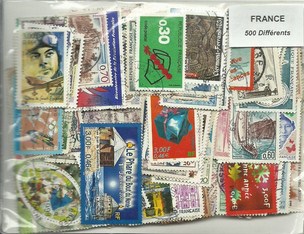 500  timbres de france différents