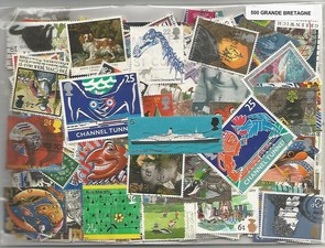500 timbres de Grande Bretagne