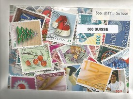 500 timbres de Suisse