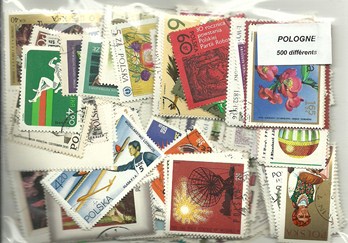 500  timbres de Pologne