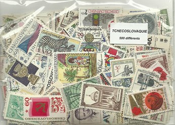 500  timbres de Tchecoslovaquie