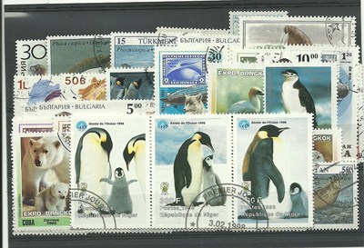 50 timbres thematique "Animaux Polaires"