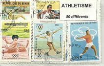 50 timbres thematique " Athletisme"