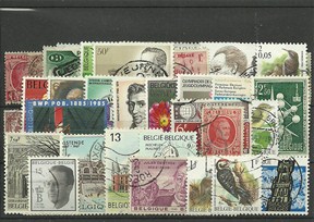 50 timbres de Belgique