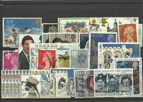 50 timbres de Grande bretagne