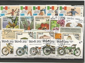 50  timbres du Laos