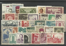 50 timbres du Maroc