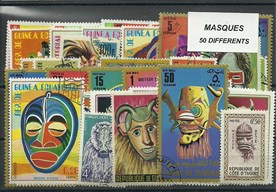 50 timbres thematique " Masques"