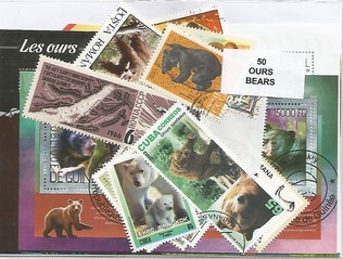 50  timbres thematique " Ours "