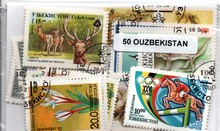 50 timbres d'Ouzebekistan