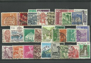 50 timbres de Suisse