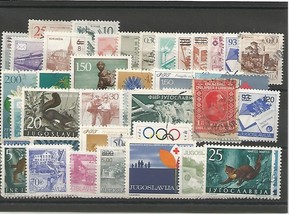 50 timbres de Yougoslavie