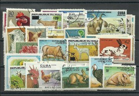 50  timbres thematique " Animaux de la Ferme"