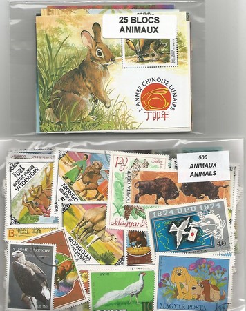 Timbres et Blocs thematique " Animaux"