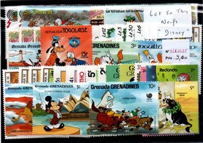 50 timbres thematique " Disney " NEUFS (1260125)
