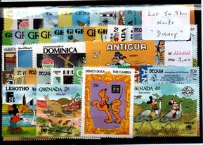 50 timbres thematique " Disney " NEUFS (1260325)