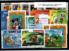 25 timbres thematique " Disney NEUFS " (2080326)