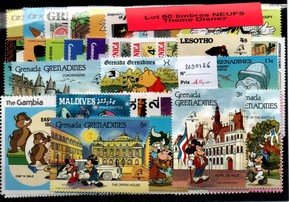 50 timbres thematique " Disney NEUFS " (2290126)
