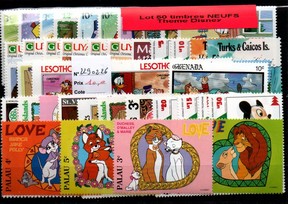 50 timbres thematique " Disney NEUFS " (2290226)