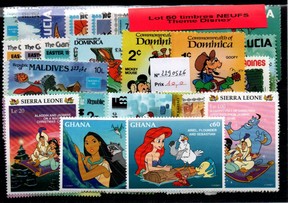 50 timbres thematique " Disney NEUFS " (2290526)