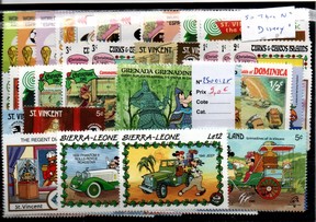 50 timbres thematique " Disney " NEUFS (2500125)