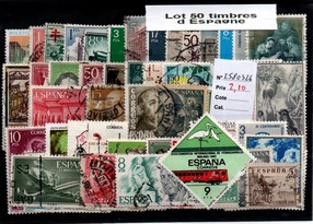 50 timbres d'Espagne (2580326)