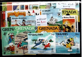 50 timbres thematique " Disney " NEUFS (2800225)