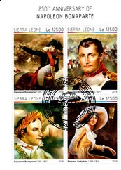 bloc timbres thematique " Napoleon 29